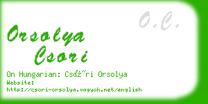 orsolya csori business card